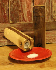 wooden salt grinder
