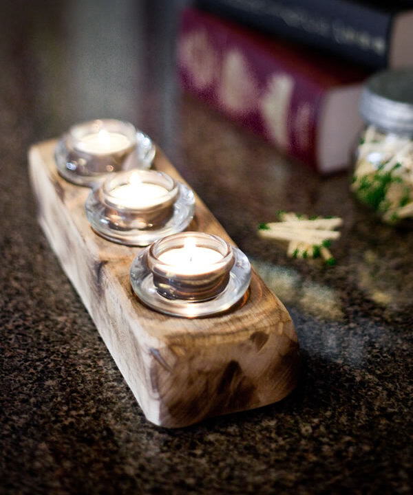 Barnwood Candleholders