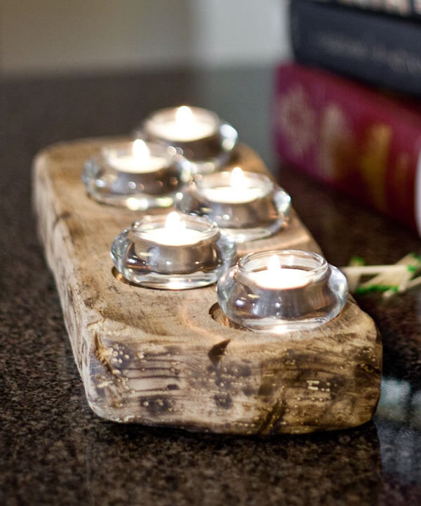 Barnwood Candleholders