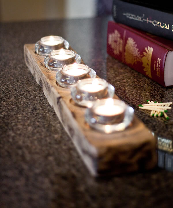 Barnwood Candleholders