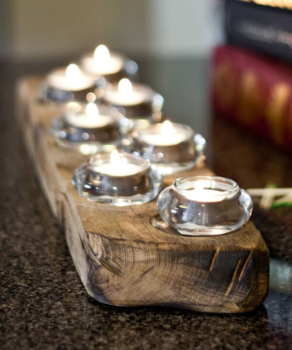 Barnwood Candleholders