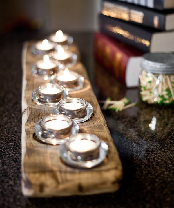 Barnwood Candleholders