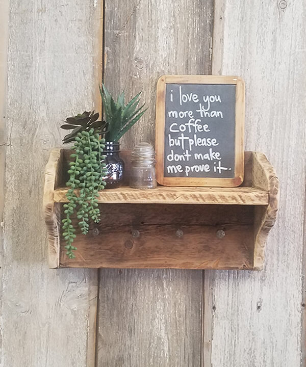 Reclaimed Key Shelf