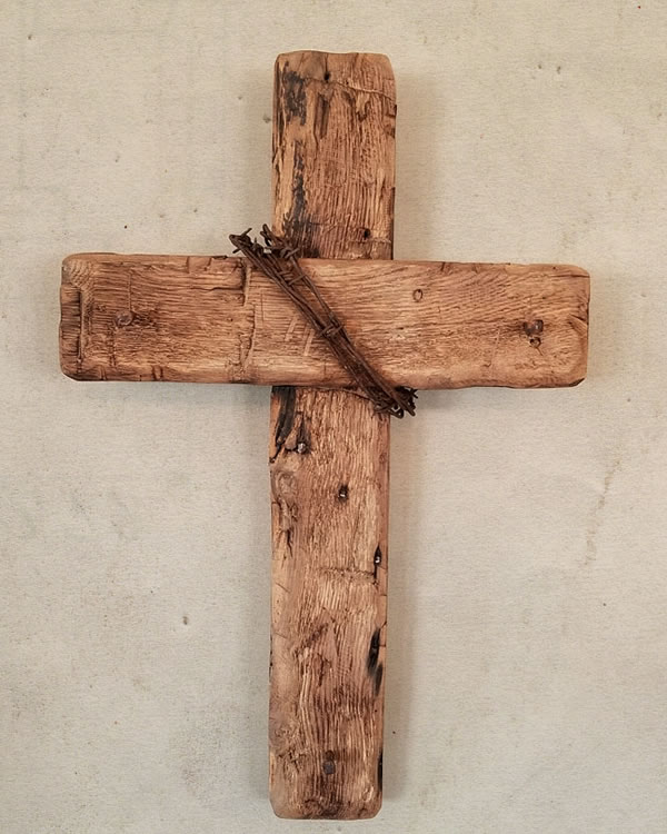 rugged reclaimed lumber cross made in the usa